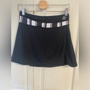 SPORTEK Platinum Black Athletic Skort Tennis
Skirt  Women's Size M